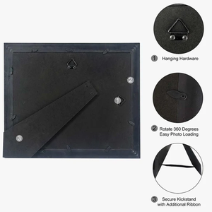 Marco de diploma de graduación de madera Marco de certificado Marco de grado de cereza con intrincado detalle de cuerda negra - Product Image 4