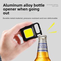 Lampe torche d'urgence en alliage d'aluminium ultra-résistante avec source lumineuse COB, rechargeable et magnétique, pour la maison et la vente en gros