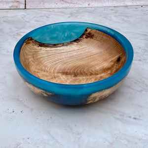 Bol en résine de bois pour la décoration de la maison, bol élégant multi-usages pour servir, présenter ou offrir en cadeau - Product Image 5