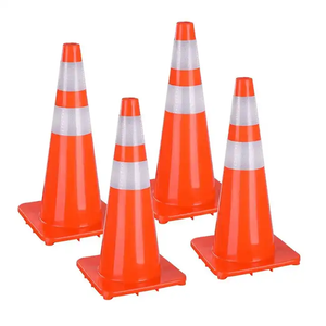 Özel su geçirmez PVC yumuşak trafik güvenliği koni ev park ve karayolu güvenliği uyarı koni özel kauçuk koni - Product Image 4