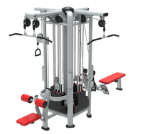 Équipement de musculation professionnel, machine de sport 4 stations pour la musculation