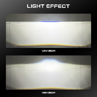 Lentille de projecteur Bi-LED compacte 2,5 pouces, super lumineuse, double faisceau, dissipation thermique pour la modification et le remplacement des phares automobiles