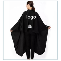 Capa de peluquería impermeable y resistente al descolorante, tipo delantal, bata o kimono, con logotipo personalizado, para adultos, venta al por mayor para peluquerías y barberías