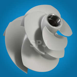 Durable 8-Blade <strong>Flyboarding</strong> Jet Ski Impeller for Yamaha 155mm VX Cruiser HO/VX Limited HO <strong>Jetpack</strong> Pump Dual Impeller - Product Image 1