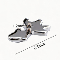 ASTM F136 Titanium Internal Thread Goldfish Dripping Oil Ear Stud Hypoallergenic Nickel Free Cartilage Piercing Jewelry