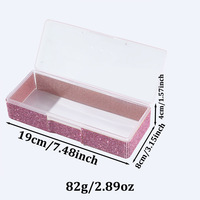 Nouvelle boîte de rangement portable pour nail art Bling Bling avec diamants, étui créatif pour breloques et décorations d'ongles