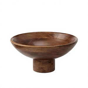 Frutero Vintage de Madera de Acacia Pulida, Estilo Pedestal, Ecológico y Ligero, Decoración para el Hogar, Centro de Mesa para Fiestas - Product Image 4