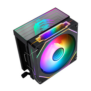 QiuzAim 4 Heat Pipe Tower <span class=keywords><strong>CPU</strong></span> <span class=keywords><strong>Cooler</strong></span> para LGA1700/1200/1151 con ventilador de prisma ARGB de 12cm | Refrigeración por aire de escritorio | Diseño silencioso PWM - Product Image 3