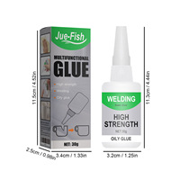 Colle universelle huileuse haute résistance pour soudure, gel super-colle à adhérence instantanée et forte pour métal, bois, céramique, cuir, verre, 30G