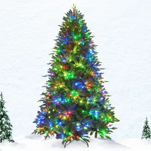 Xmas Tree Hot Sale Modern Smart Outdoor Xmas Tree Remote Control 54 Functions LED Light Luxury Artificial Pre Lit Christmas Tree