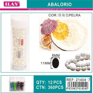 Perle di Vetro Ilan Abalorio 8mm 11mm per Creazione di Gioielli e Forniture Artigianali - Product Image 3