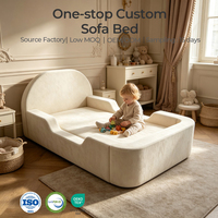 Bestseller Öko-Tex Zertifiziertes Gepolstertes Einzelbett-Kindersofa mit Matratze in 1-Box-Verpackung, Werksanpassung