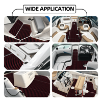 Revêtement de pont de bateau synthétique en teck écologique anti-UV imperméable moderne XYF Marine, vinyle extérieur, faux pont de bateau, feuille de matériau EVA