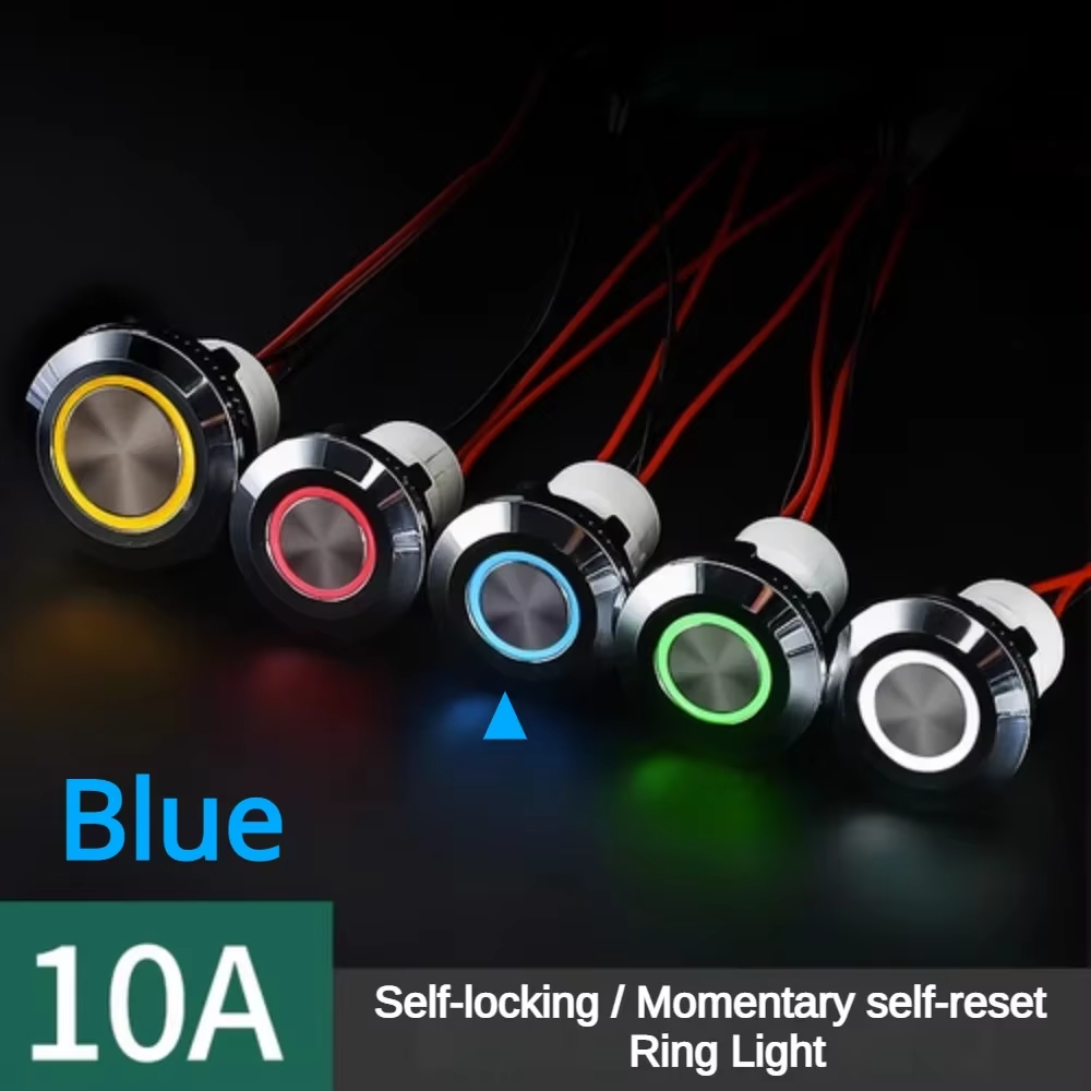 Anneau lumineux bleu