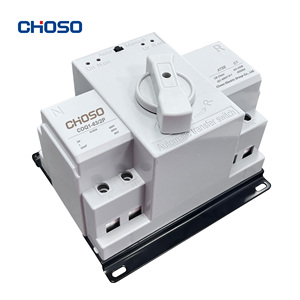 Interrupteur de transfert automatique (ATS) domestique CHOSO COQ1-63/2P 63A 2P avec papier de protection enduit, capacité de coupure 5kA/6kA, 400V - Product Image 6