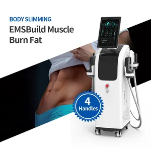 KES 2024 Latest Electromagnetic Pulses Fat Reduce 4 Handles Ems Electro Magnetic Muscle Stimulation Machine