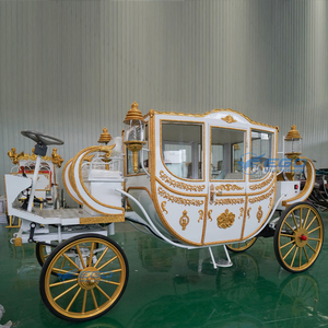 Carruaje de Caballos de Lujo Europeo de Última Generación, Carruaje de Caballos para Bodas, Carruaje de Caballos de 4 Ruedas - Product Image 4