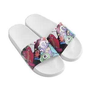 Summer 2023 Pvc 3D logo custom slipper Man Ladies child boys Home Shoes Wear Comfortable Footwear slide sandals