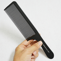 Peigne fin de Salon de coiffure, peigne noir avec peigne professionnel, pour coupe de cheveux