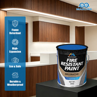 Peinture décorative ignifuge pour murs d'hôtel, peinture latex résistante au feu, système de revêtement de protection, fabricant industriel
