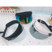 Casquette de pare-soleil d'été réglable OEM multicolore avec protection UV Casquette à visière en PVC
