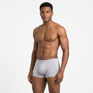 Calzoncillos bóxer de algodón de punto para hombre, de cintura media, de color liso, con estampado digital, de secado rápido, con logo en la cintura, personalizados de fábrica para dropshipping - Product Image 3