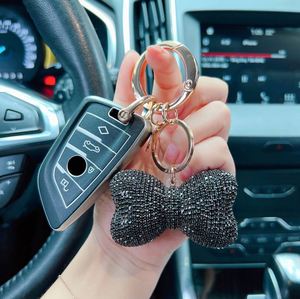 Luxury Full-Diamond <b>Bow</b> Keychain - <b>Large</b> Crystal Rhinestone Keyring, Luxury Bag Pendant for Women - Product Image 6
