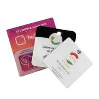 Tarjeta de PVC Personalizable, Impermeable, con NFC, Código QR, para Reseñas de Google, Menú, Placa de Identificación, Restaurante, Instagram, Membresía, Hotel