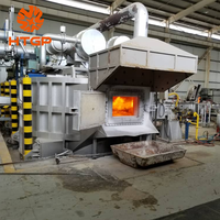 Four à cratères à gaz naturel/GPL pour la fusion et le moulage d'ingots de ferraille d'aluminium, de feuilles de cendres d'aluminium et de canettes UBC, pour la recyclage et la fusion
