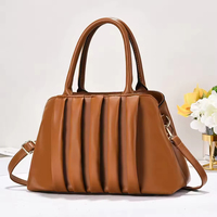 Tas Tangan Desainer Kulit PU Lembut Vintage Fashion Baru untuk Wanita Tas Bahu Berkualitas Tas Tangan Mewah Wanita Kapasitas Besar
