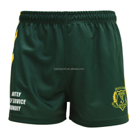 Celana Pendek Rugby Liga Polinesia Kustom FQ Bahan Polyester untuk Pria, Seragam Klub Olahraga, Desain Rugby Union, Pakaian Latihan