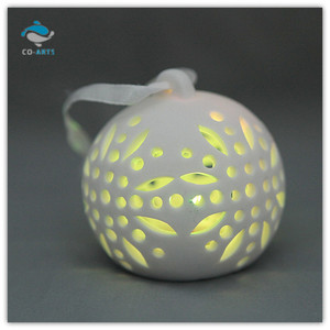 ของตกแต่งเซรามิกสำหรับปาร์ตี้งานแต่งงานทำจาก2014พร้อมไฟ LED - Product Image 1