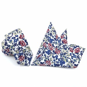 <span class=keywords><strong>Corbata</strong></span> Casual de Algodón con Estampado de Flores y Puntos Blancos para Hombre, Envío Inmediato - Product Image 2