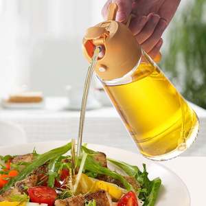 Bouteille d'huile d'olive en verre transparente, écologique et multifonctionnelle, prête à l'emploi, avec pulvérisateur à pression pour la cuisine - Product Image 3