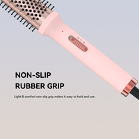 Conception populaire meilleur vendeur une étape longue baril cheveux bigoudi brosse enchevêtrement teezer brosse à cheveux fer à friser brosse cheveux Styler outils
