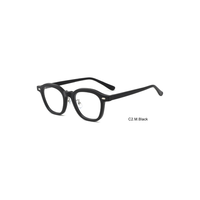 Montures de lunettes optiques rondes en acétate TR avec pont haut pour lunettes de vue vintage unisexe OEM ODM