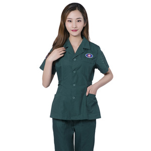 Tenue d'<span class=keywords><strong>urgence</strong></span> pour femme, manches courtes et longues, en tissu peigné polyester/coton, pour la santé communautaire, l'isolement, la salle d'opération et l'USI - Product Image 5
