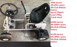 MINI <span class=keywords><strong>Trike</strong></span> Électrique Offroad Gokart Karting <span class=keywords><strong>Drift</strong></span> Cart <span class=keywords><strong>Pro</strong></span> Kit Frame Con Motor Parts avec Batterie au Lithium - Product Image 5