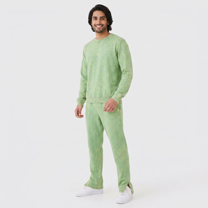 Finer Threads - Conjuntos Deportivos Unisex con Estampado Animal en Color Sólido, Lavado Ácido, 100% Algodón, Forro Polar para Invierno, Ropa Deportiva Urbana - Product Image 1
