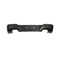 Accessoires de carrosserie automobile M-Performance Style diffuseur arrière noir mat double sortie double trou pour BMW F20 M-Tech
