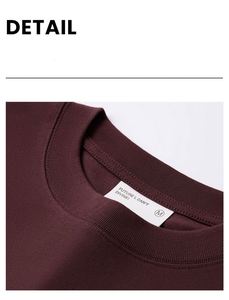 Camiseta de Manga Corta de Algodón Peinado en Blanco y Negro, Marca de Moda 2025, Color Sólido, Nueva Colección de Verano, Estilo Costa Oeste Americana para Hombre - Product Image 4