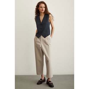 Pantalones Anchos de Crepé con Cintura Alta y Antiarrugas para Mujer - Product Image 4