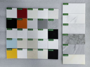 Vomako Feuilles de <span class=keywords><strong>surface</strong></span> solides Prix Plaques acryliques Panneau mural en pierre artificielle Matériau de <span class=keywords><strong>surface</strong></span> solide pur - Product Image 5