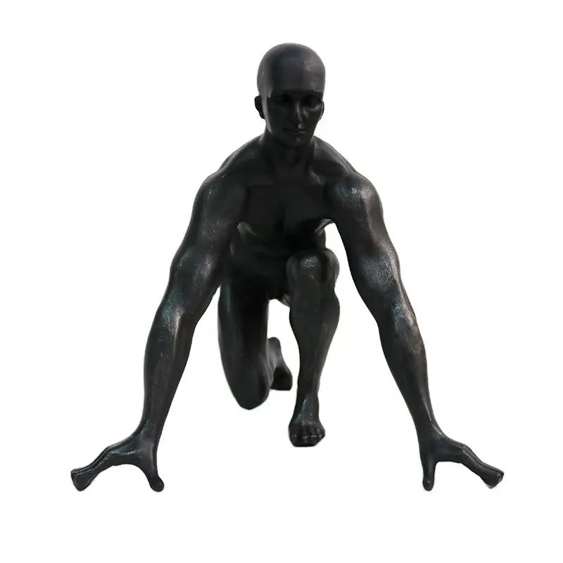 modern resin molds human sculpture home decor abstract running man figurines