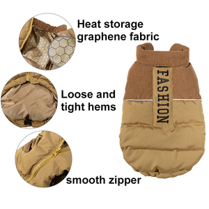 도매 고품질 방수 두꺼운 따뜻한 소형견 옷 겨울 애견 자켓 소형견 대형견용 럭셔리 반려동물 의류 - Product Image 4