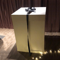 Grande Boîte Cadeau en Papier pour Ballon, Boîte Surprise Saint-Valentin Anniversaire, Peut Accueillir Plusieurs Personnes