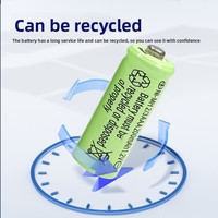 Baterai Isi Ulang Ni-MH 2/3AAA 200mAh No7 untuk Senter Buatan Cina 0 Energi Listrik