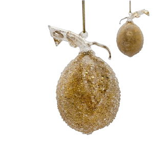 LONGSTAR hecho a mano Navidad vidriera encanto fruta vegetal serie sandía limón escena colgante vestido árbol bola <span class=keywords><strong>adornos</strong></span> - Product Image 1