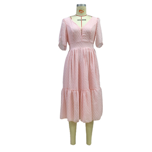 Robe de demoiselle d'honneur rose personnalisée Corset sexy en V profond coupe ajustée robe formelle mi-longue de <span class=keywords><strong>grande</strong></span> <span class=keywords><strong>taille</strong></span> robe de soirée de bal de <span class=keywords><strong>mariage</strong></span> décontractée - Product Image 3