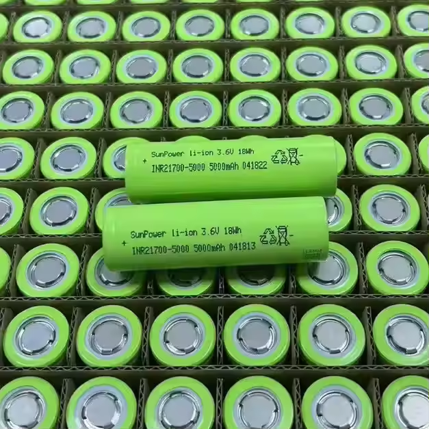 Sunpower 21700 5000mAh 20A 3.7V Cylindrical Lithium Ion Rechargeable Battery Replacement for SAM 50S Battery 12-Month Warranty